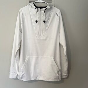 UNRL Men’s White Quarter-Zip Hoodie - Size XL - Great Condition